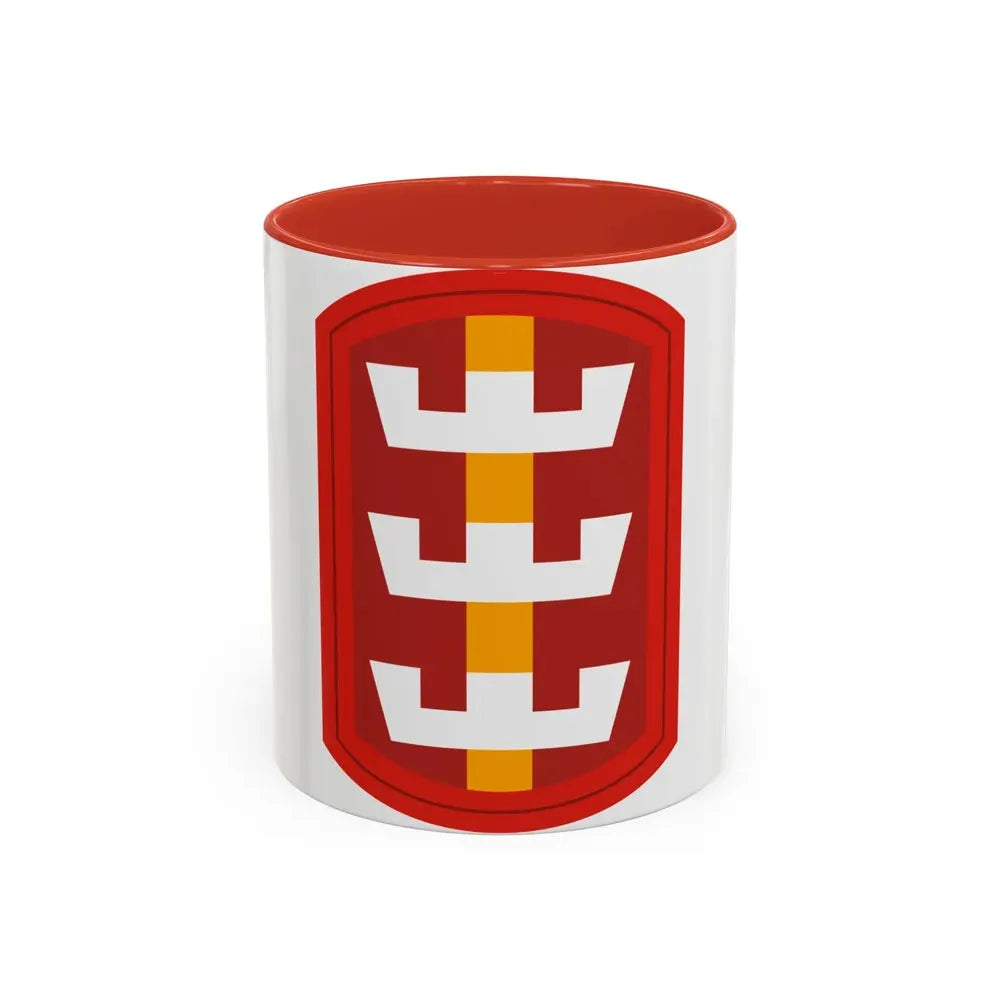 130th Engineer Brigade (U.S. Army) Accent Coffee Mug 11oz Red - Go Mug Yourself
