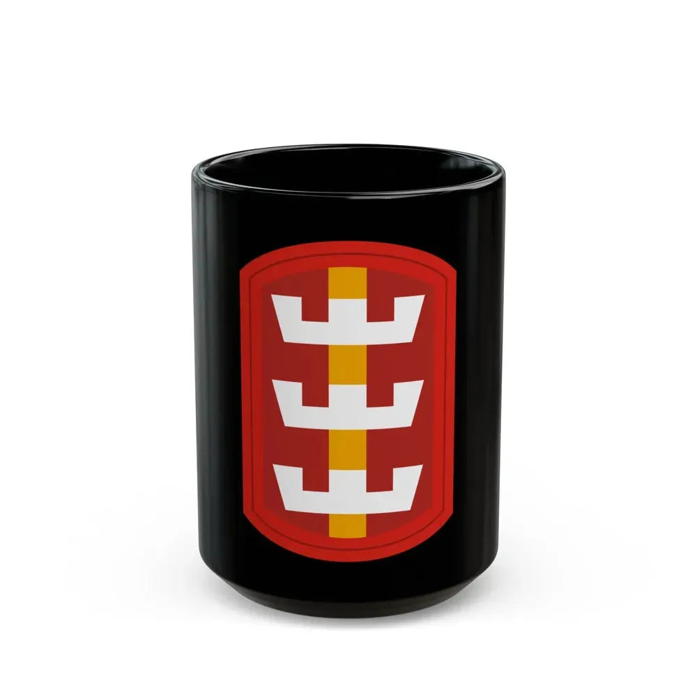 130th Engineer Brigade (U.S. Army) Black Coffee Mug 15oz - Go Mug Yourself