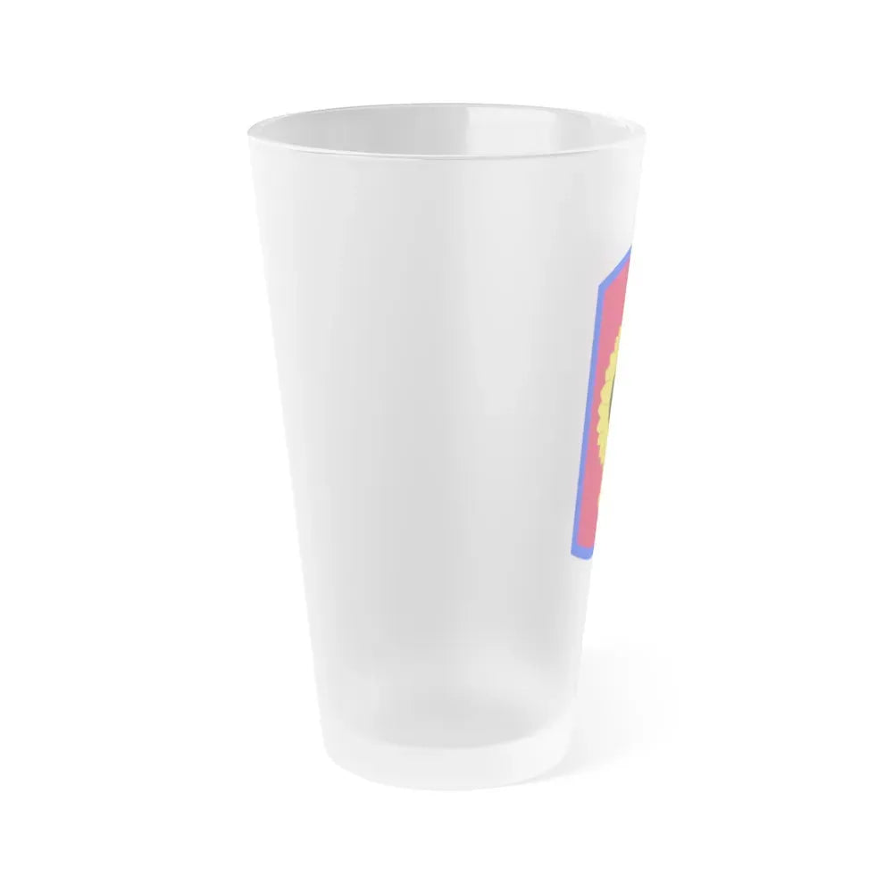 130th Field Artillery Brigade (U.S. Army) Frosted Pint Glass 16oz - Go Mug Yourself