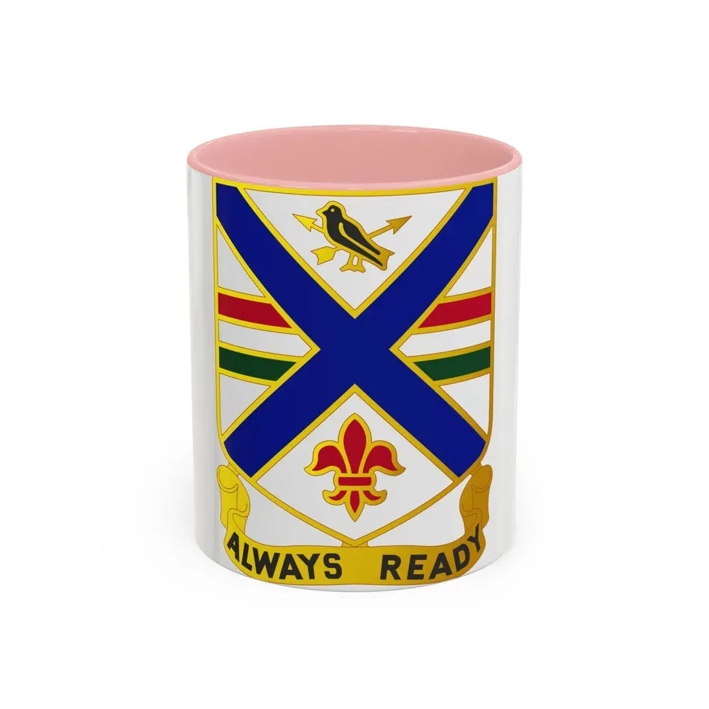 130th Infantry Regiment (U.S. Army) Accent Coffee Mug 11oz Pink - Go Mug Yourself