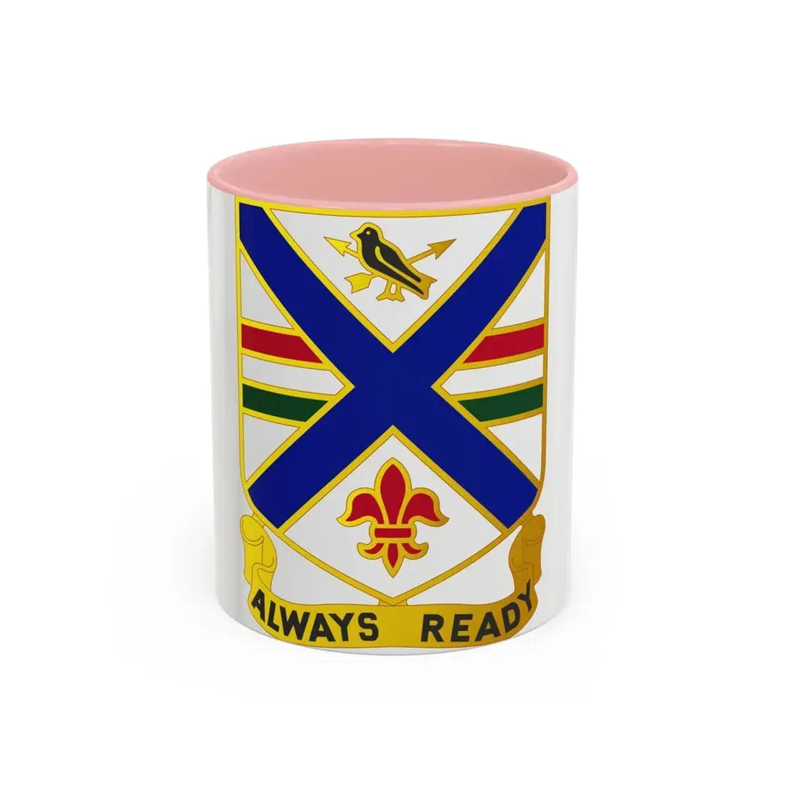 130th Infantry Regiment (U.S. Army) Accent Coffee Mug 11oz Pink - Go Mug Yourself