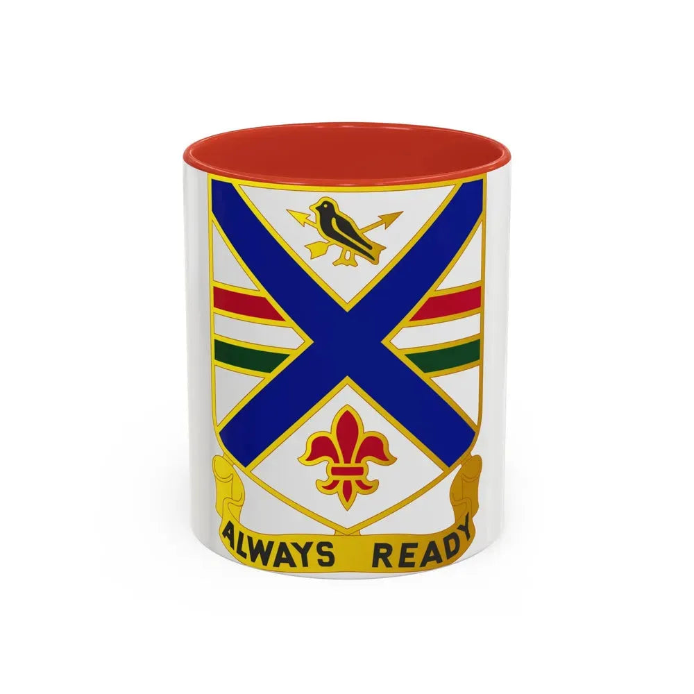 130th Infantry Regiment (U.S. Army) Accent Coffee Mug 11oz Red - Go Mug Yourself