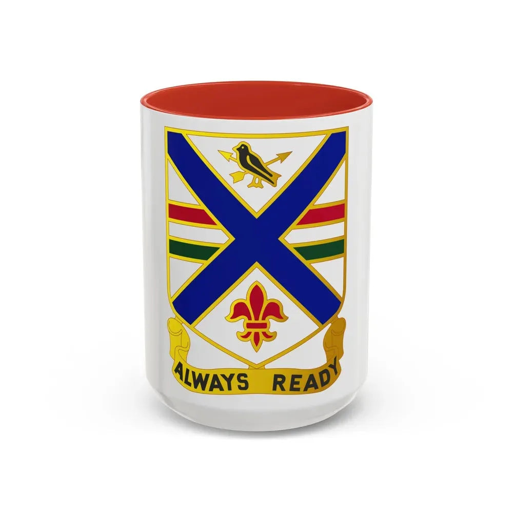 130th Infantry Regiment (U.S. Army) Accent Coffee Mug 15oz Red - Go Mug Yourself