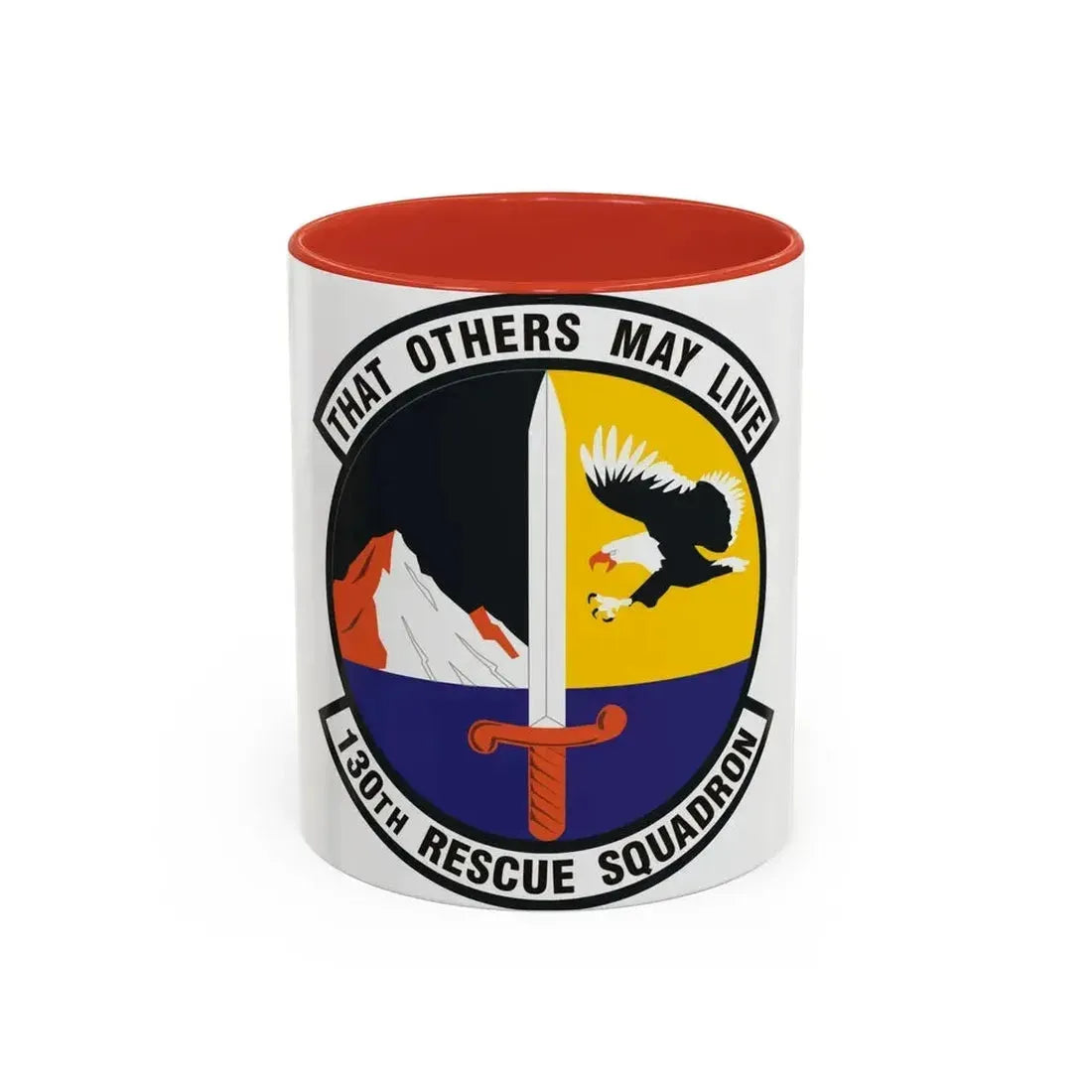 130th Rescue Squadron (U.S. Air Force) Accent Coffee Mug 11oz Red - Go Mug Yourself
