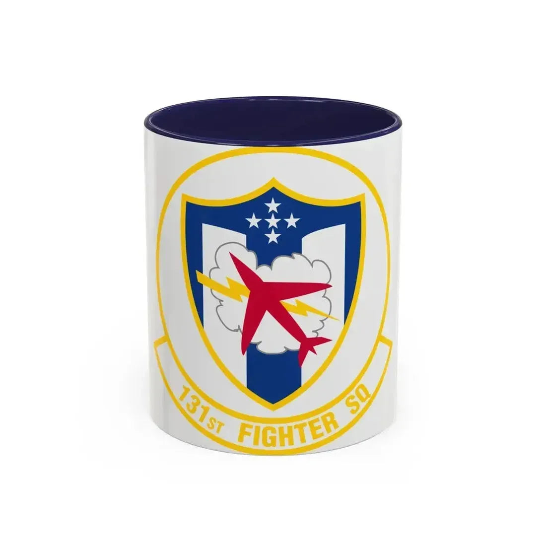 131 Fighter Squadron (U.S. Air Force) Accent Coffee Mug 11oz Navy - Go Mug Yourself