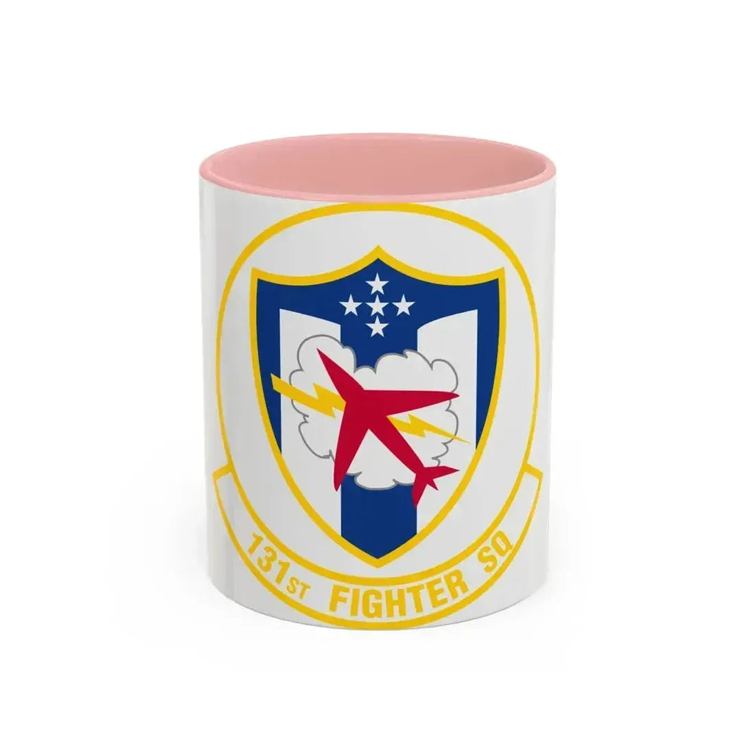 131 Fighter Squadron (U.S. Air Force) Accent Coffee Mug 11oz Pink - Go Mug Yourself