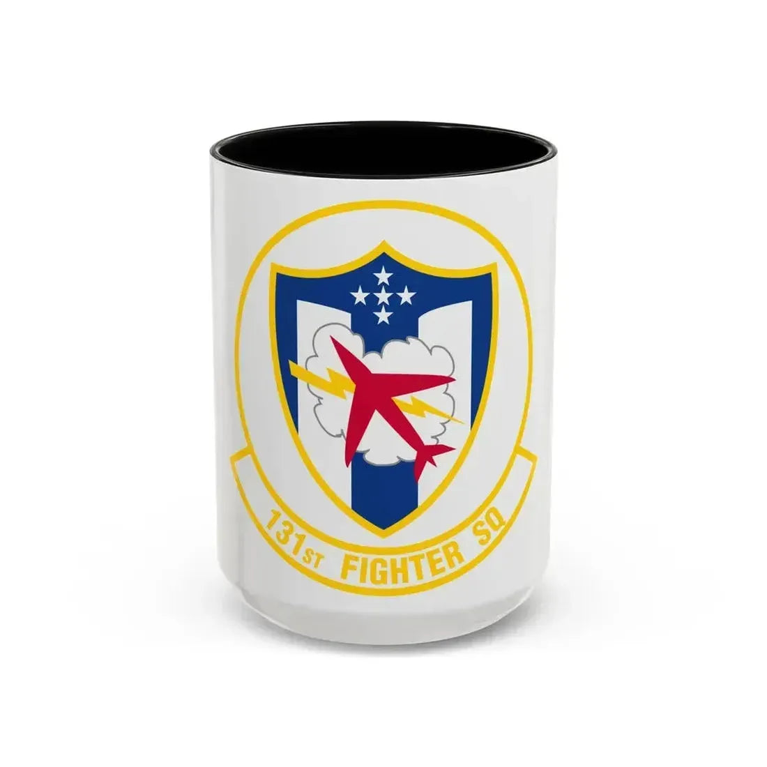 131 Fighter Squadron (U.S. Air Force) Accent Coffee Mug 15oz Black - Go Mug Yourself