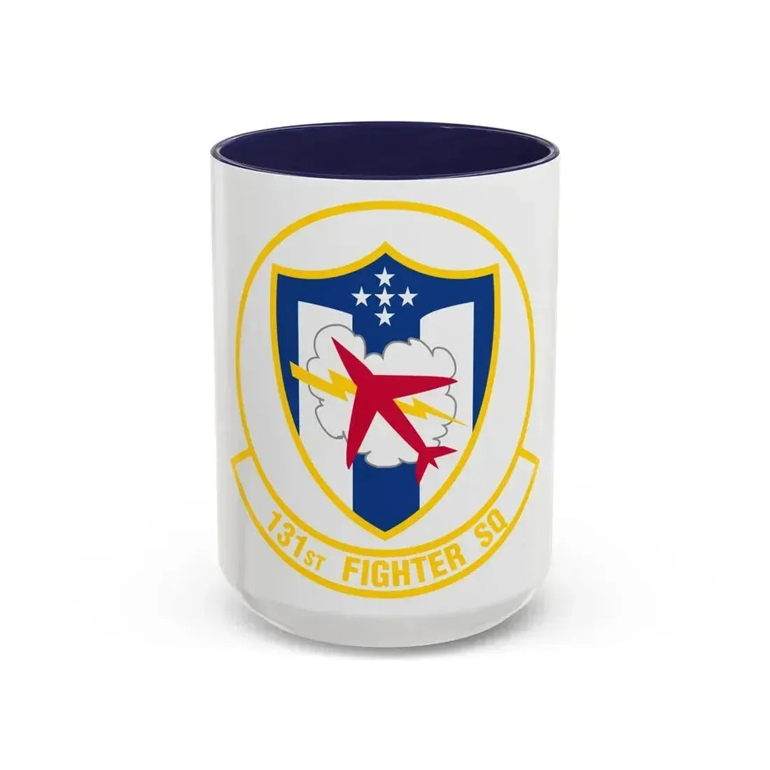 131 Fighter Squadron (U.S. Air Force) Accent Coffee Mug 15oz Navy - Go Mug Yourself