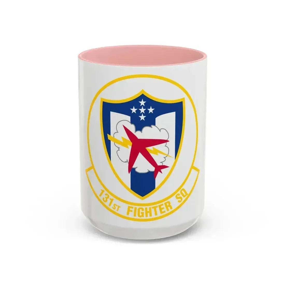 131 Fighter Squadron (U.S. Air Force) Accent Coffee Mug 15oz Pink - Go Mug Yourself