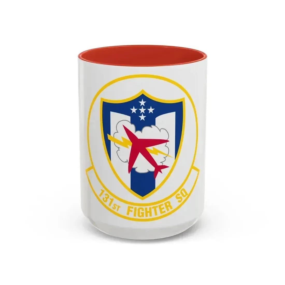 131 Fighter Squadron (U.S. Air Force) Accent Coffee Mug 15oz Red - Go Mug Yourself