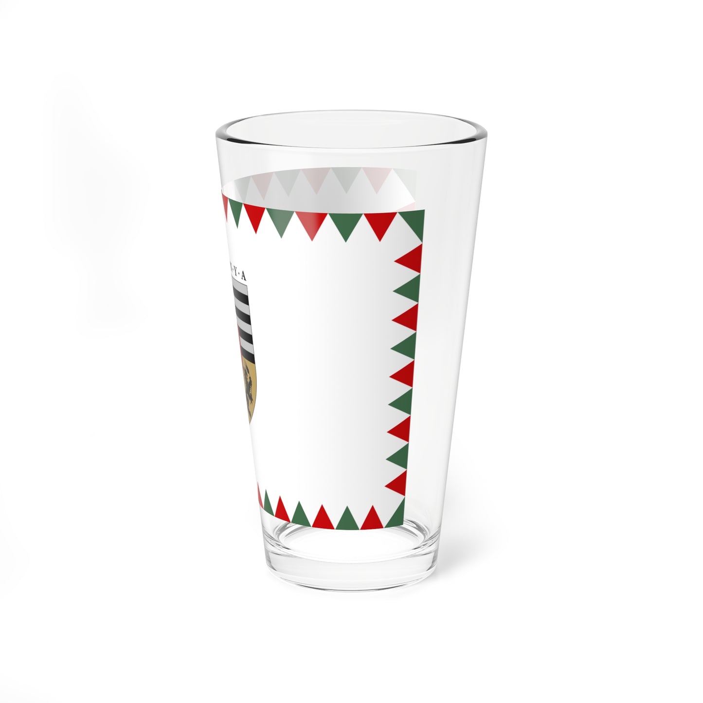 Flag of the 10th District of Budapest ceremonial variant (Hungary) Pint Glass 16oz