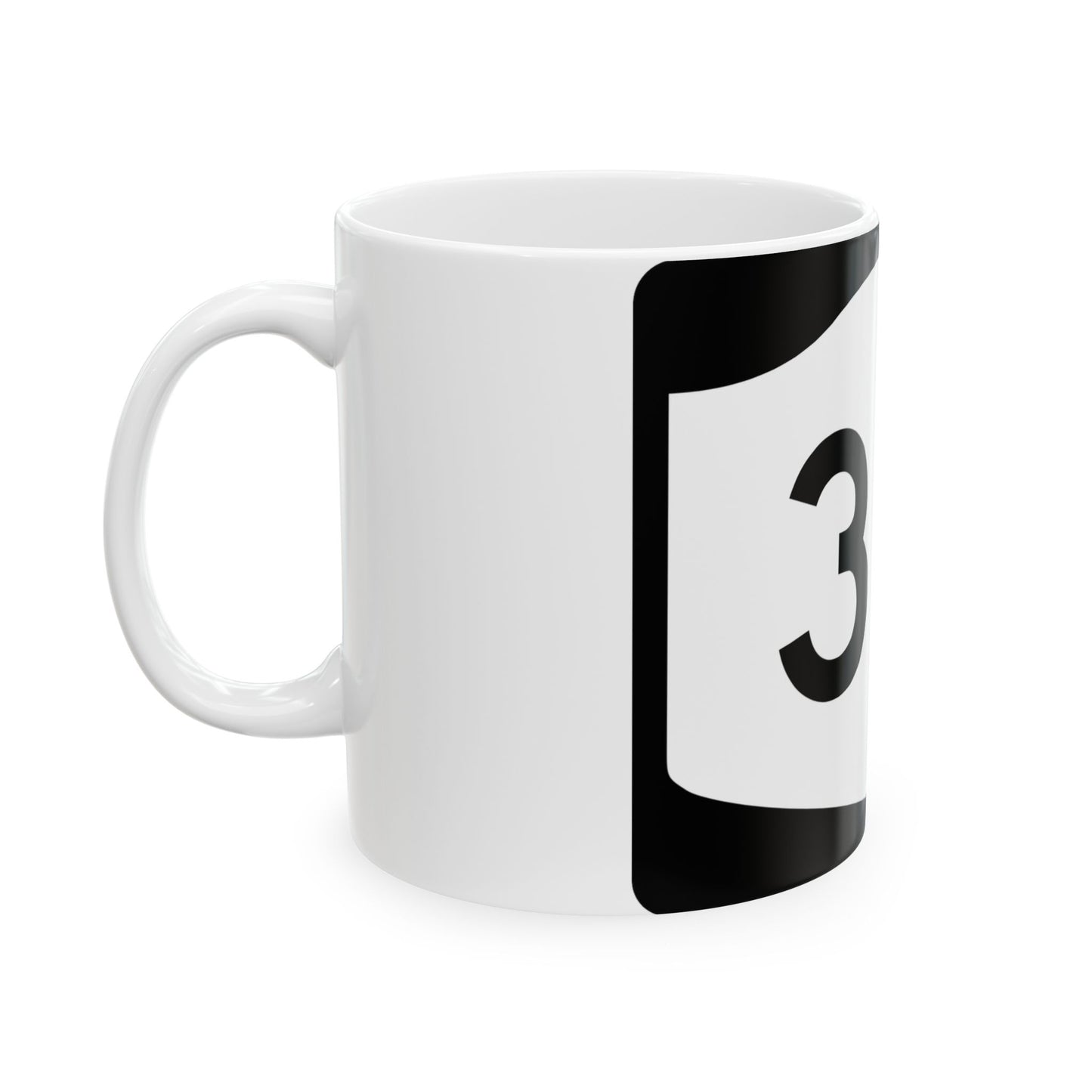 NY-31D (New York) (Road Sign) White Coffee Mug
