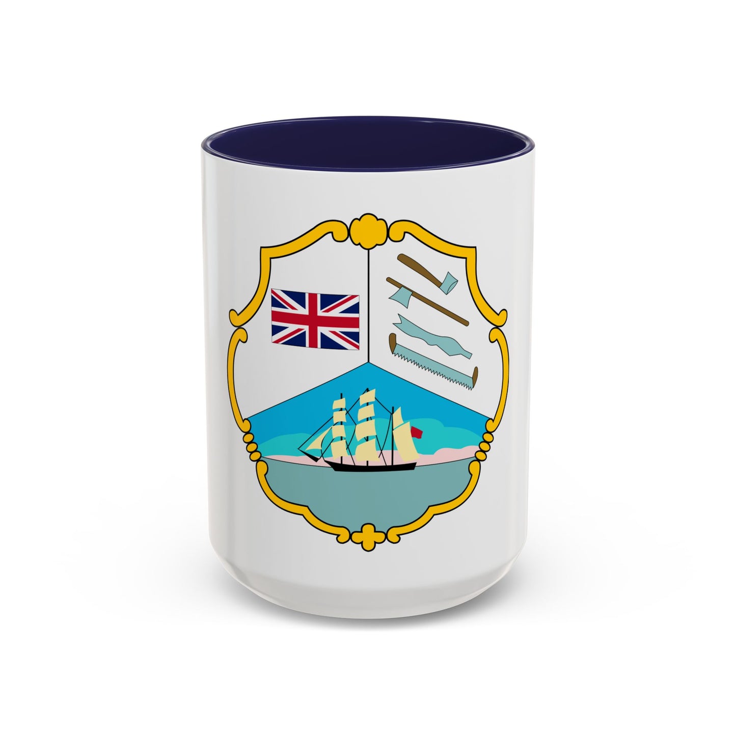 Coat of arms of British Honduras (1819-1907) - Accent Coffee Mug