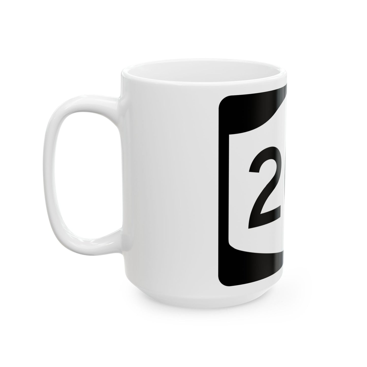 NY-20B (New York) (Road Sign) White Coffee Mug