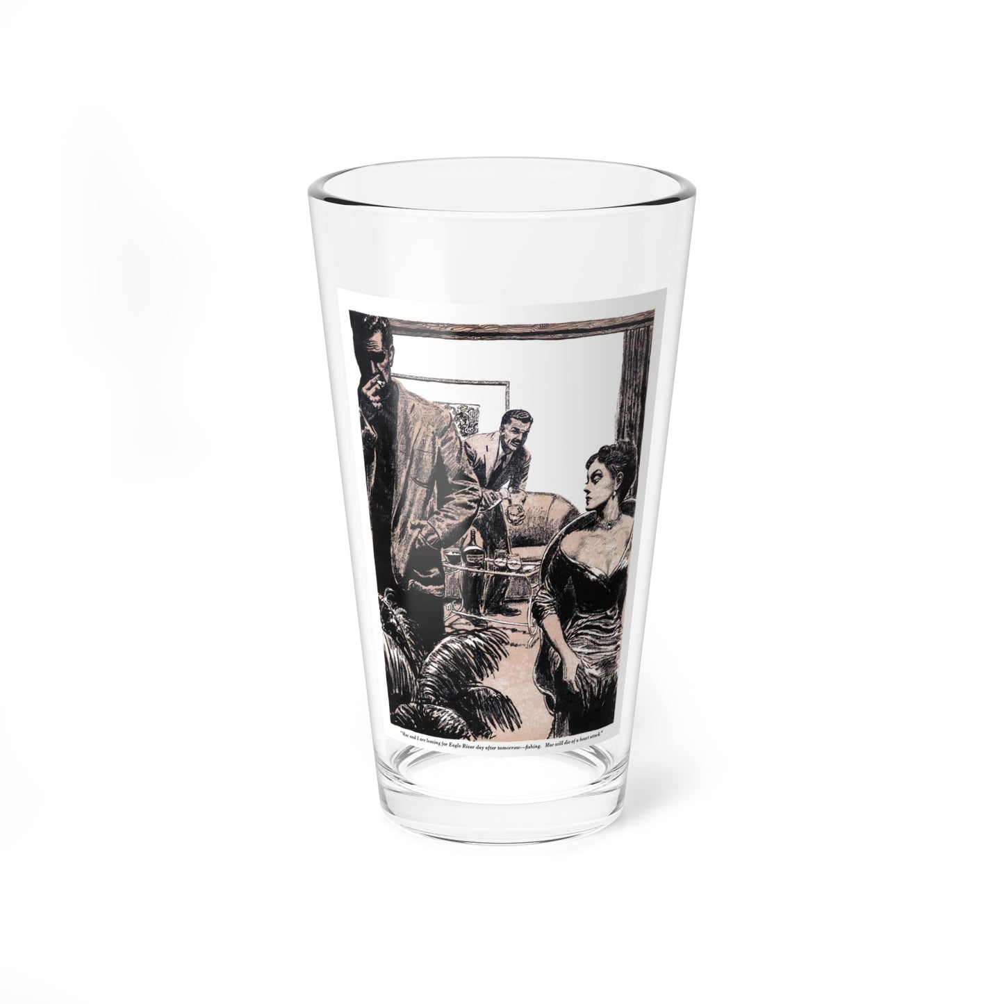 Lefty Farrell, Blue Book Magazine, June 1950 - Pint Glass 16oz