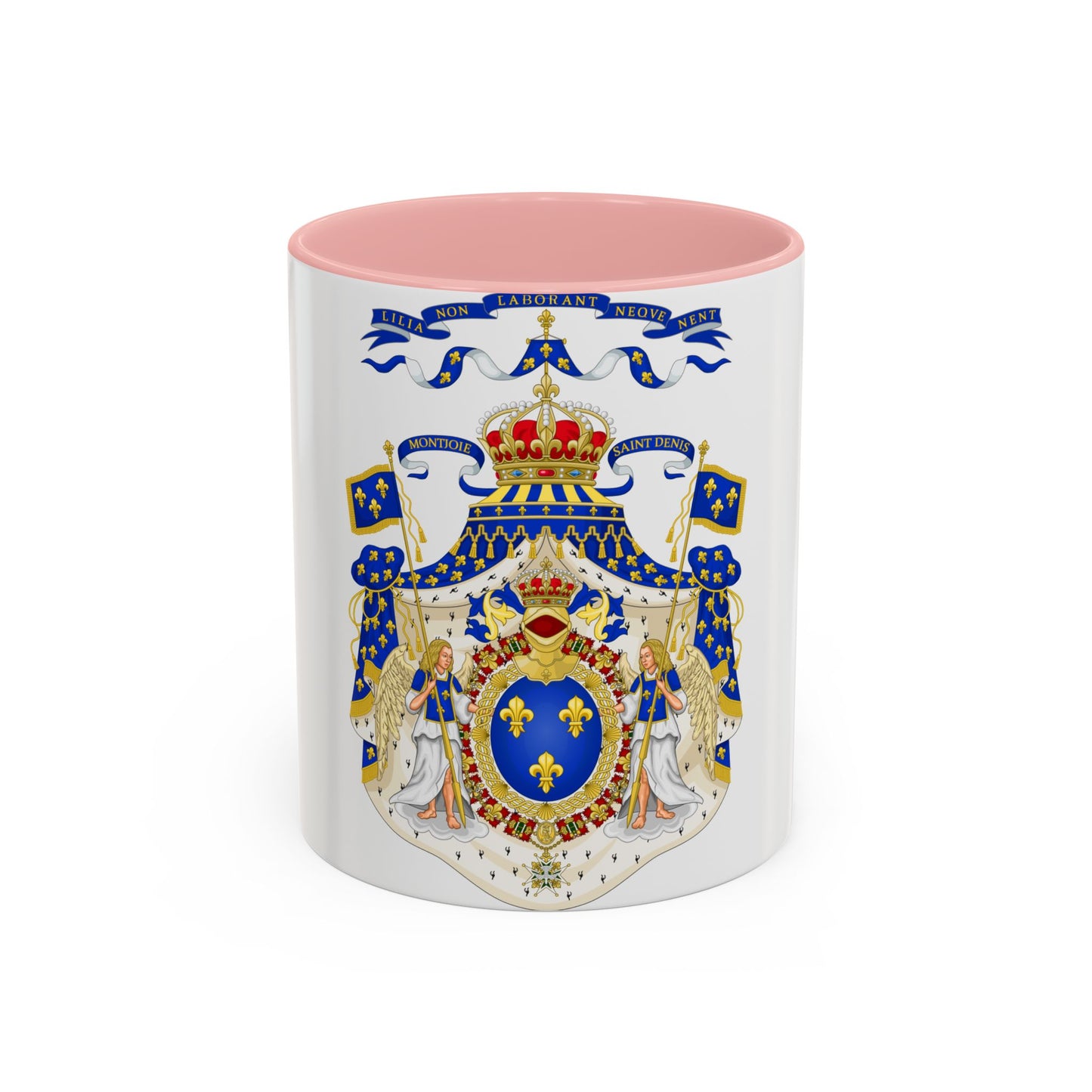 Grand Royal Coat of Arms of France - Accent Coffee Mug