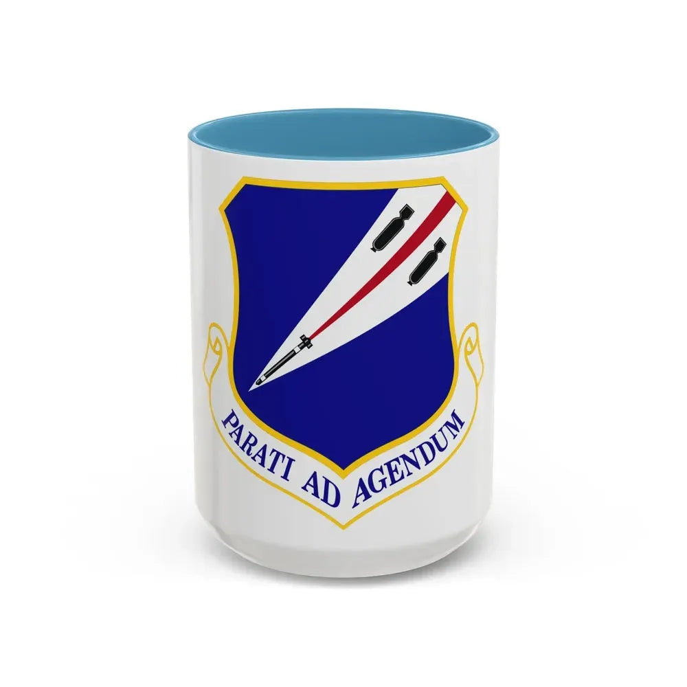 131st Bomb Wing Missouri Air National Guard (U.S. Air Force) Accent Coffee Mug 15oz Light Blue - Go Mug Yourself