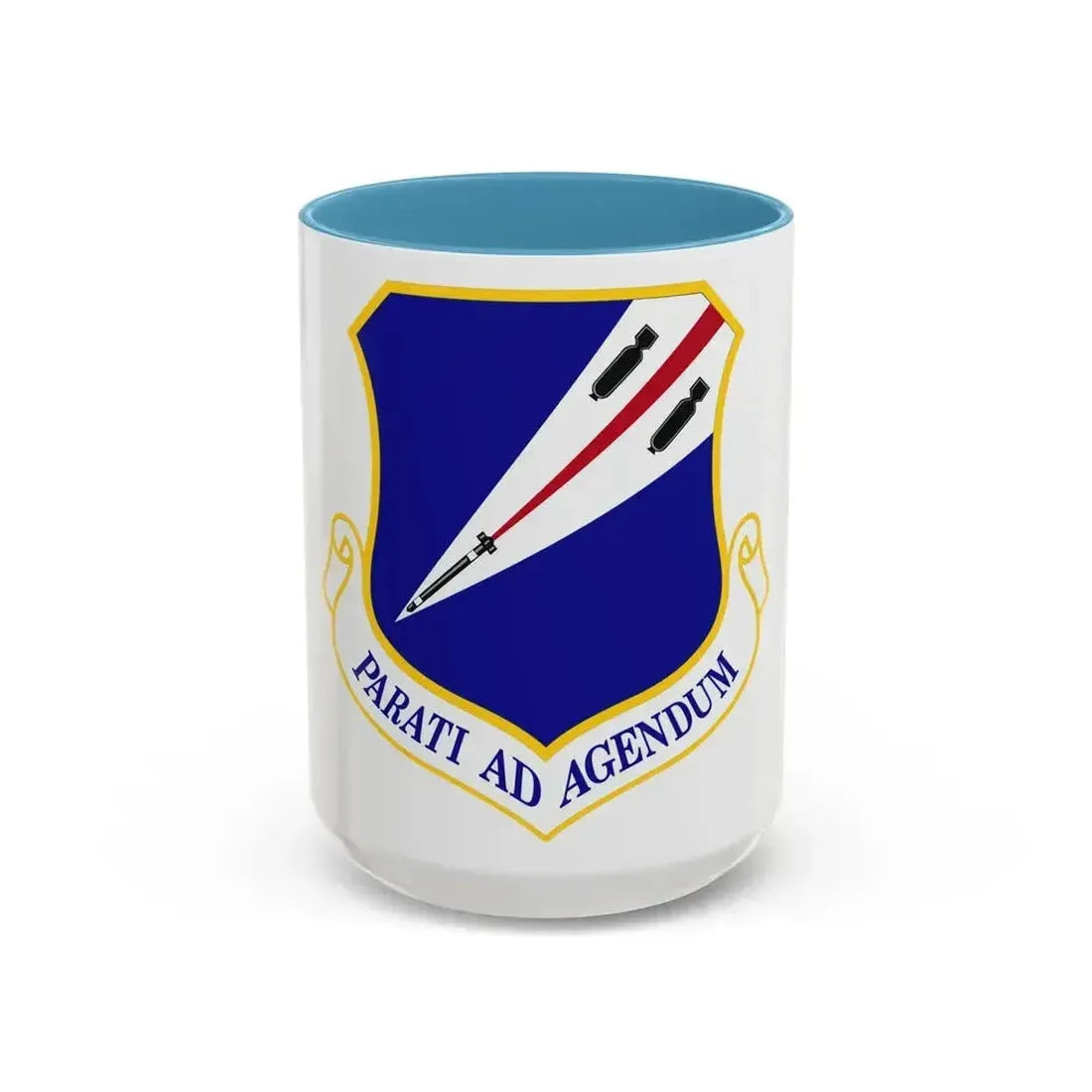 131st Bomb Wing Missouri Air National Guard (U.S. Air Force) Accent Coffee Mug 15oz Light Blue - Go Mug Yourself