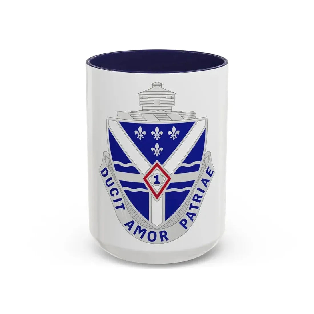 131st Infantry Regiment (U.S. Army) Accent Coffee Mug 15oz Navy - Go Mug Yourself