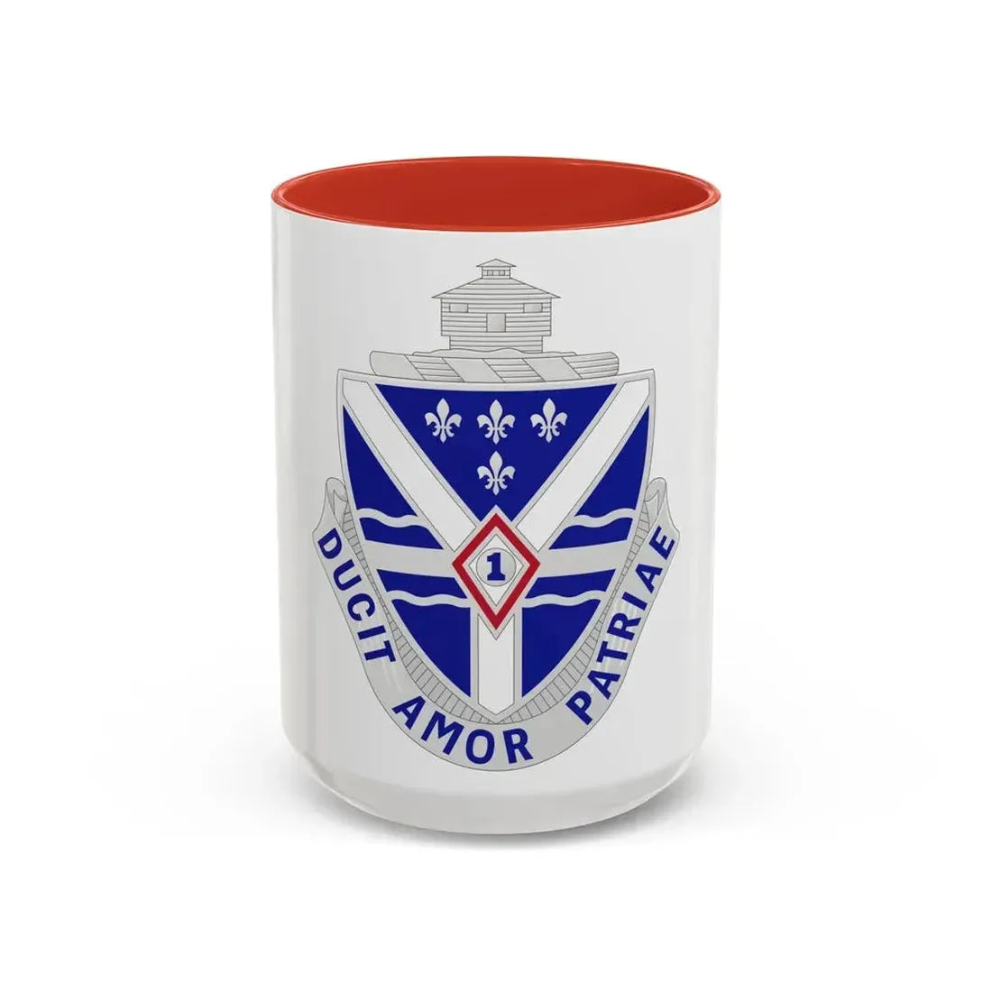 131st Infantry Regiment (U.S. Army) Accent Coffee Mug 15oz Red - Go Mug Yourself