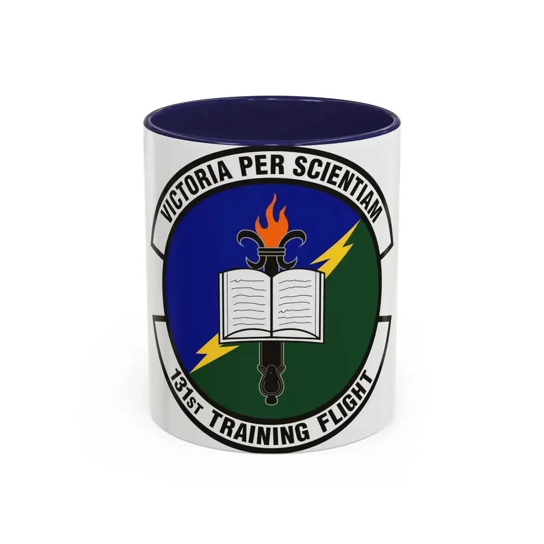 131st Training Flight (U.S. Air Force) Accent Coffee Mug 11oz Navy - Go Mug Yourself