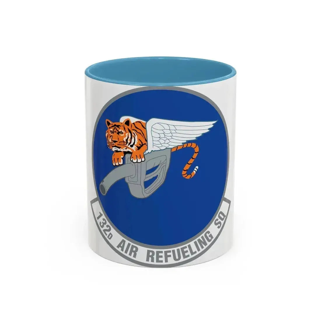 132 Air Refueling Squadron (U.S. Air Force) Accent Coffee Mug 11oz Light Blue - Go Mug Yourself