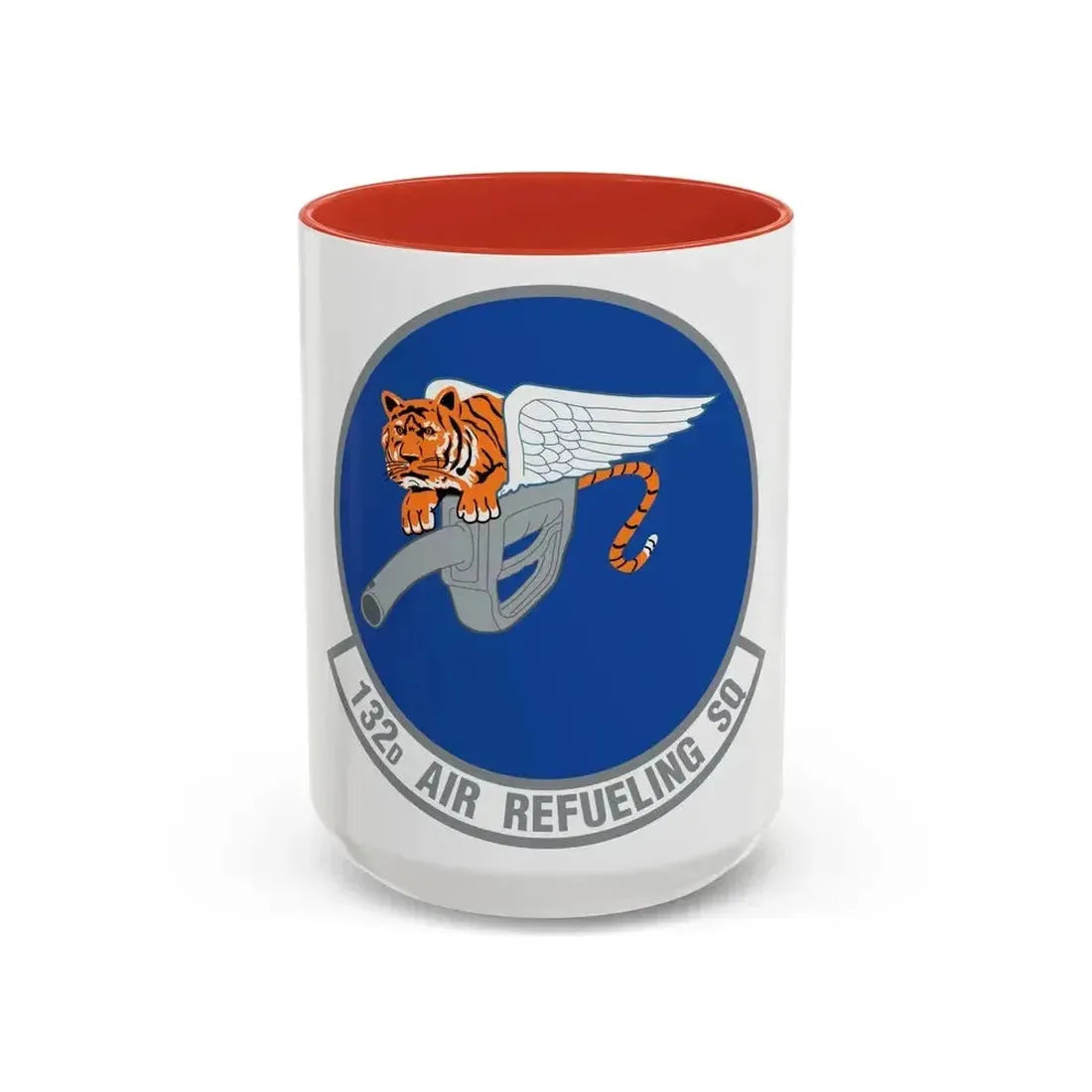 132 Air Refueling Squadron (U.S. Air Force) Accent Coffee Mug 15oz Red - Go Mug Yourself