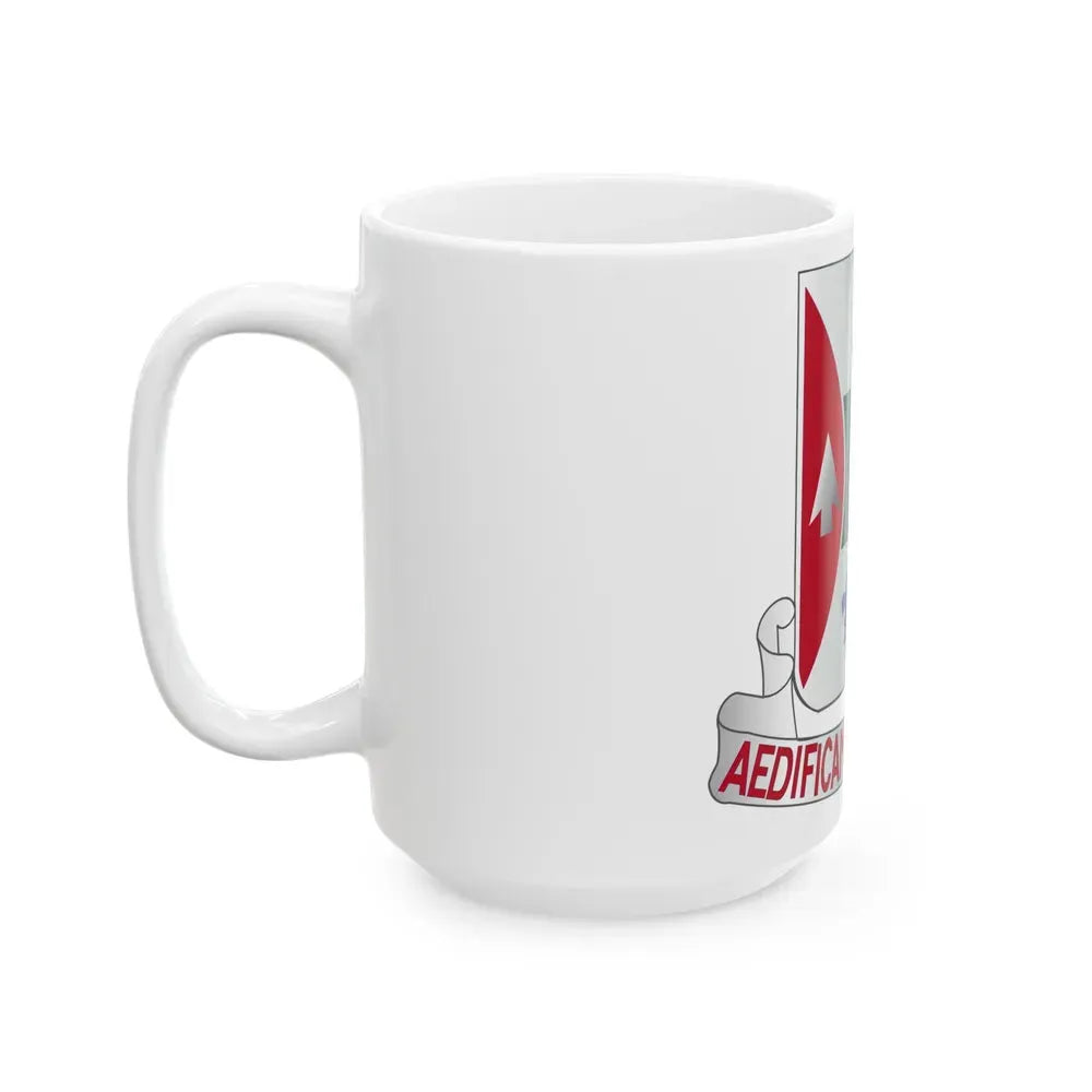 132 Engineer Battalion (U.S. Army) White Coffee Mug - Go Mug Yourself