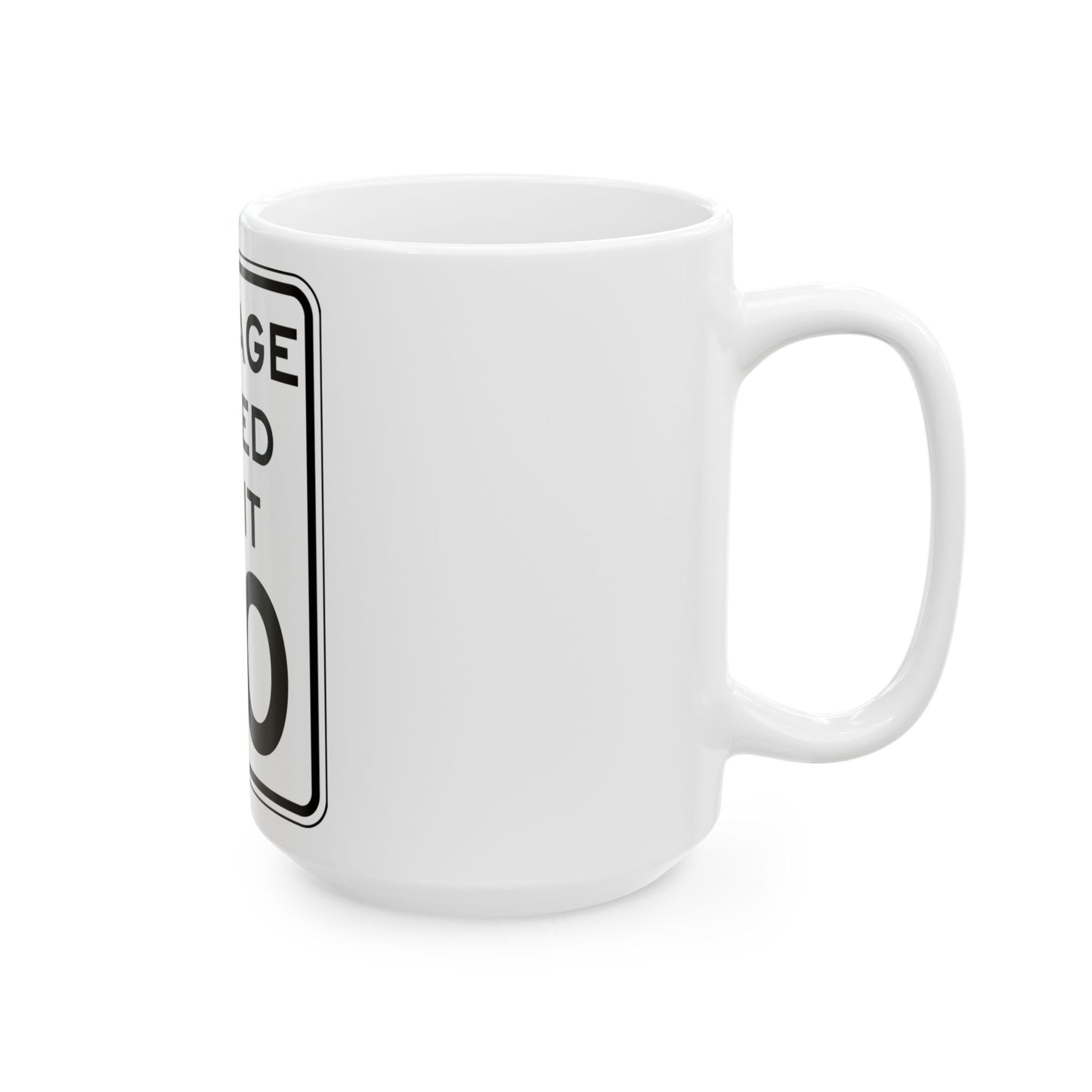 NYSDOT NYR2-5 (New York) (Road Sign) White Coffee Mug