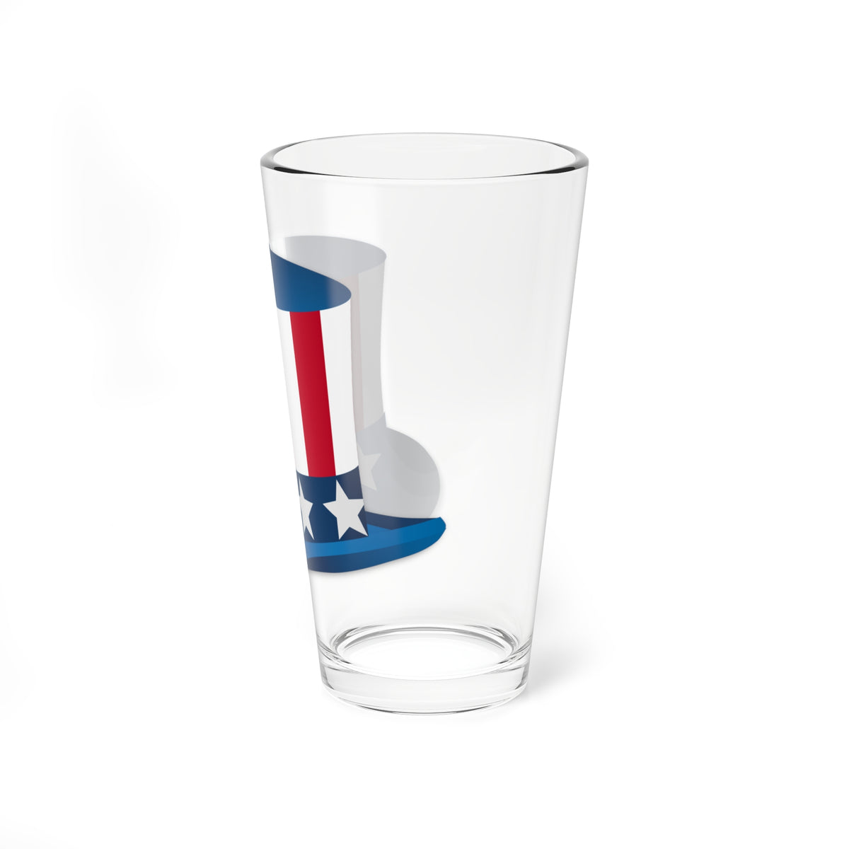 Uncle Sam hat (United States) Pint Glass 16oz