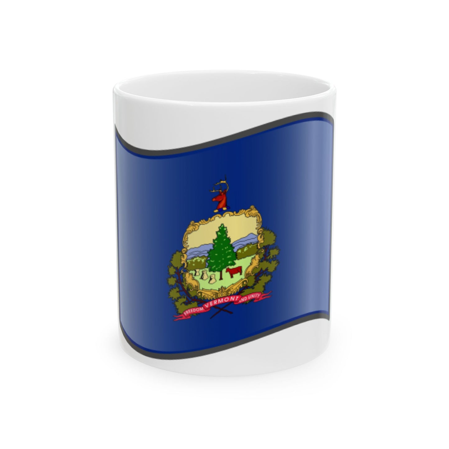 Nuvola Vermont flag (United States) White Coffee Mug
