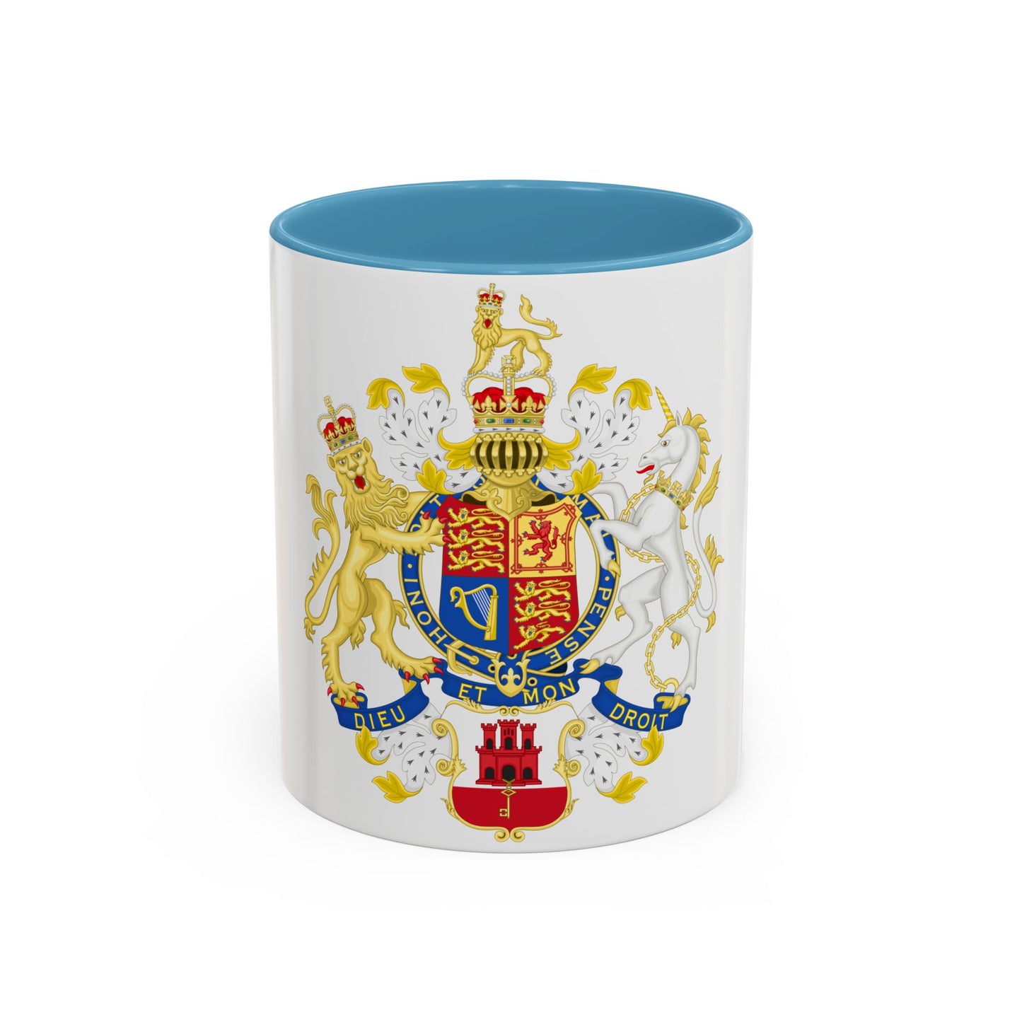 Coat of Arms of the Government of Gibraltar - Accent Coffee Mug