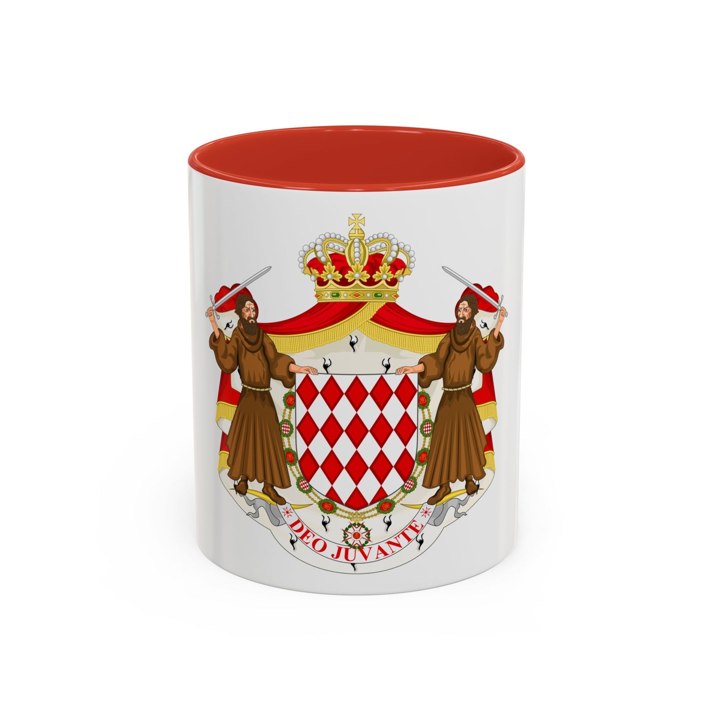 Great coat of arms of the house of Grimaldi - Accent Coffee Mug