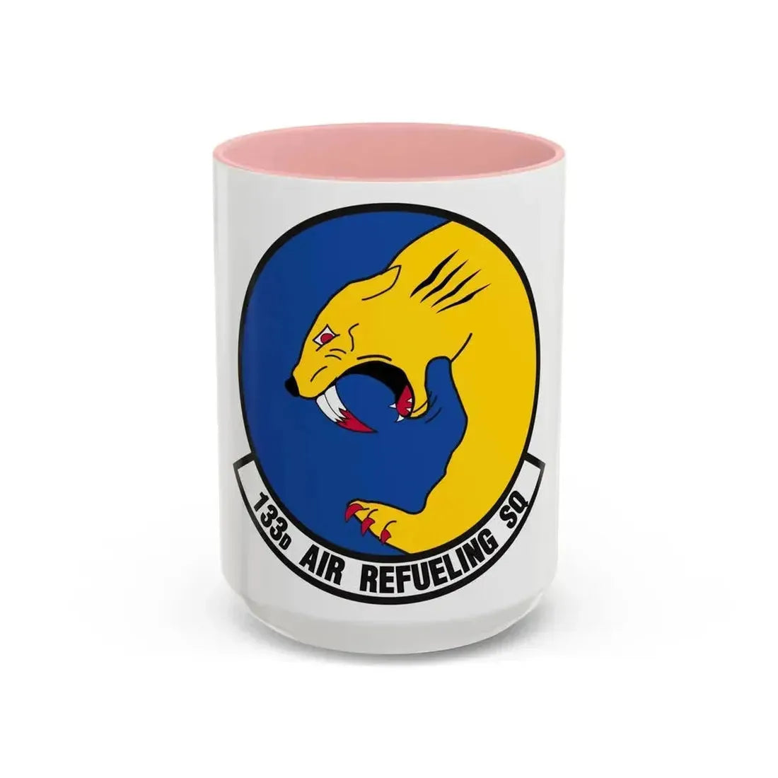 133 Air Refueling Squadron (U.S. Air Force) Accent Coffee Mug 15oz Pink - Go Mug Yourself