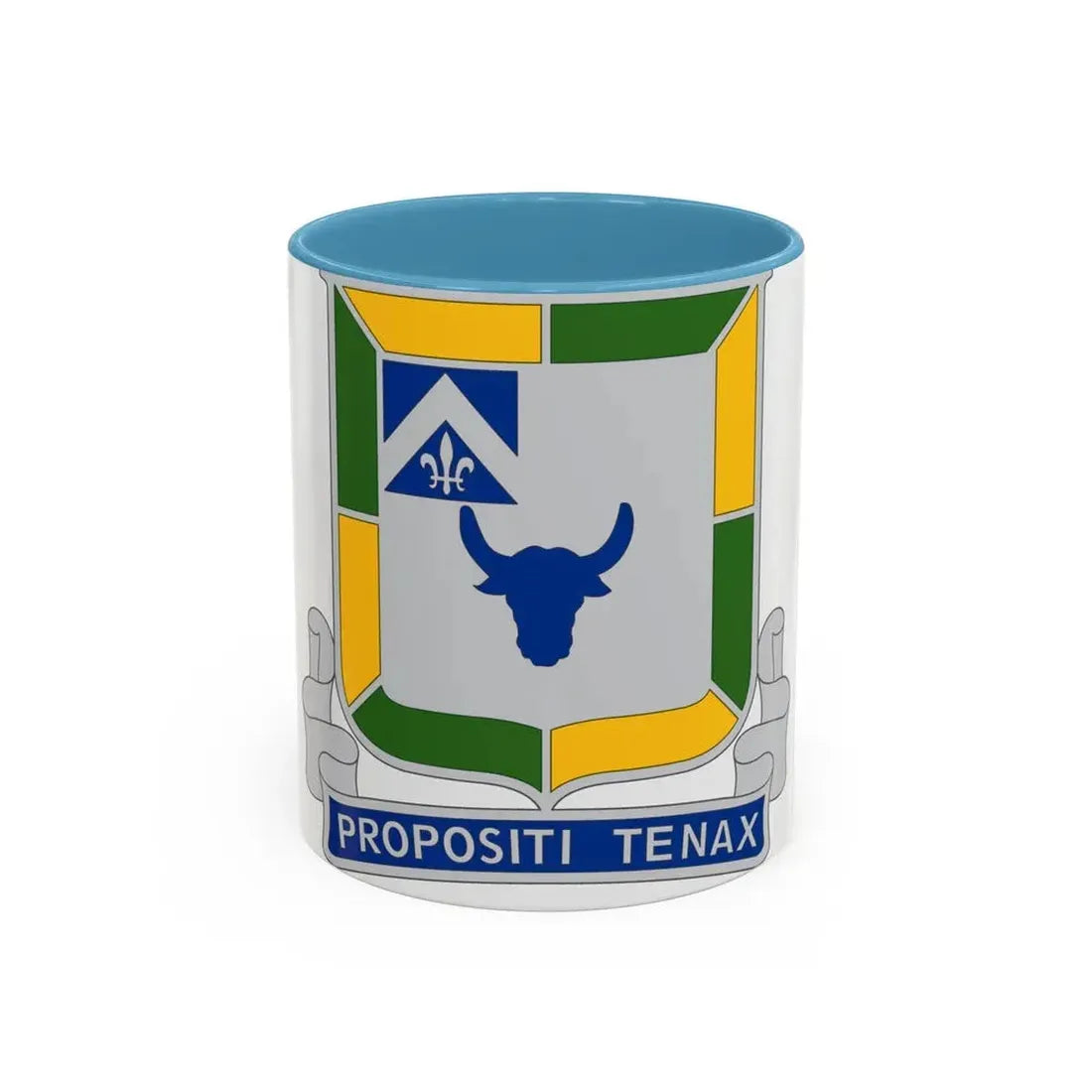 133 Tank Battalion (U.S. Army) Accent Coffee Mug 11oz Light Blue - Go Mug Yourself