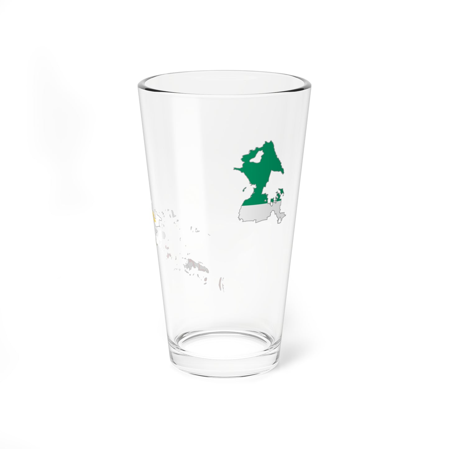 Flag map of Bangsamoro (Philippines) Pint Glass 16oz