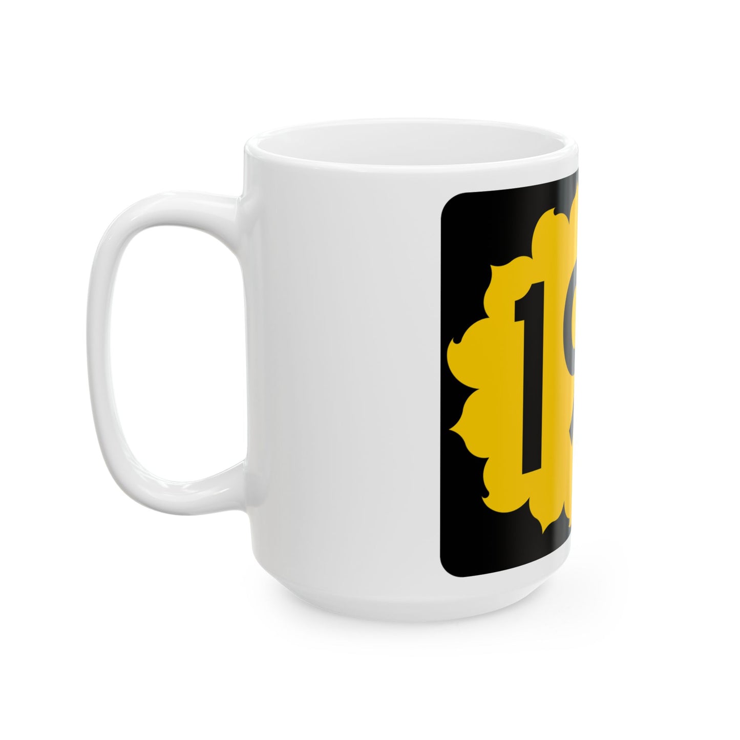 K-194 (Kansas) (Road Sign) White Coffee Mug