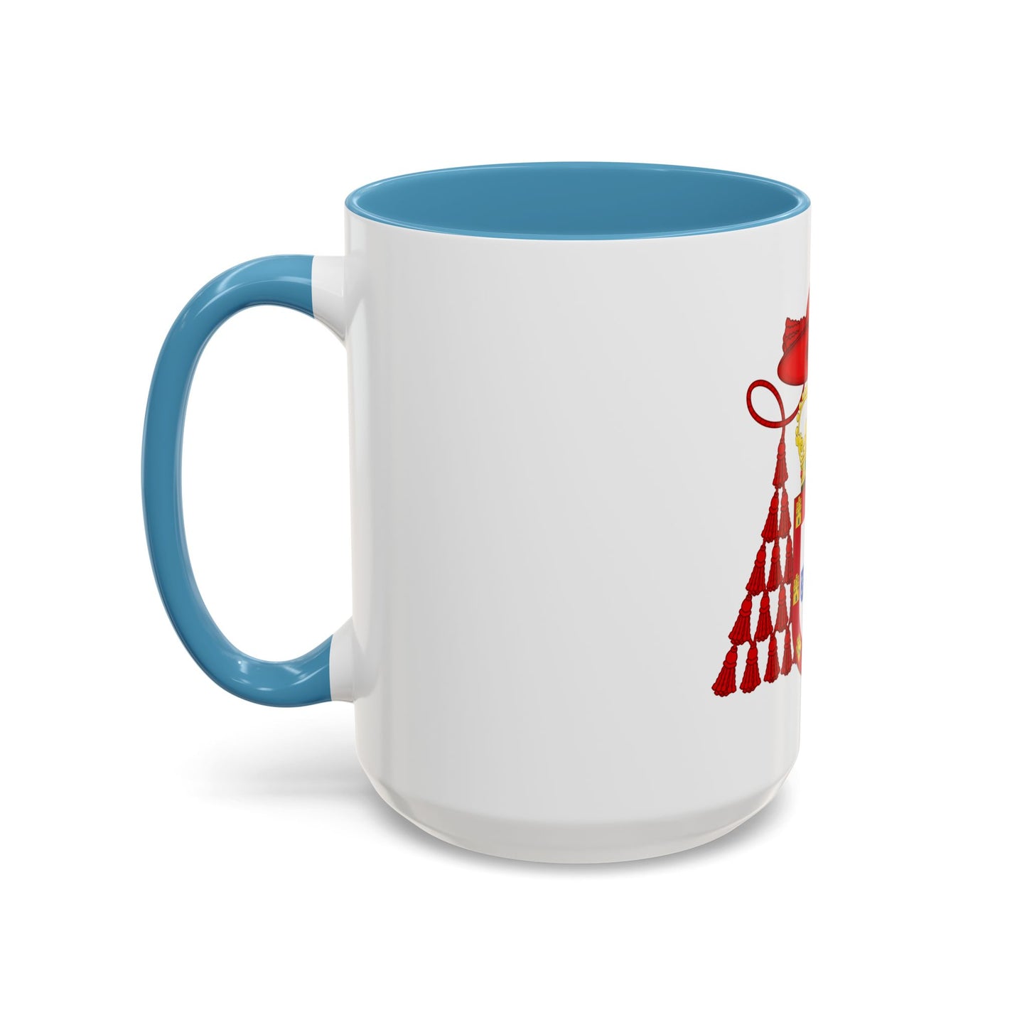 Ornamented Royal Coat of Arms of Cardinal Henry I of Portugal - Accent Coffee Mug