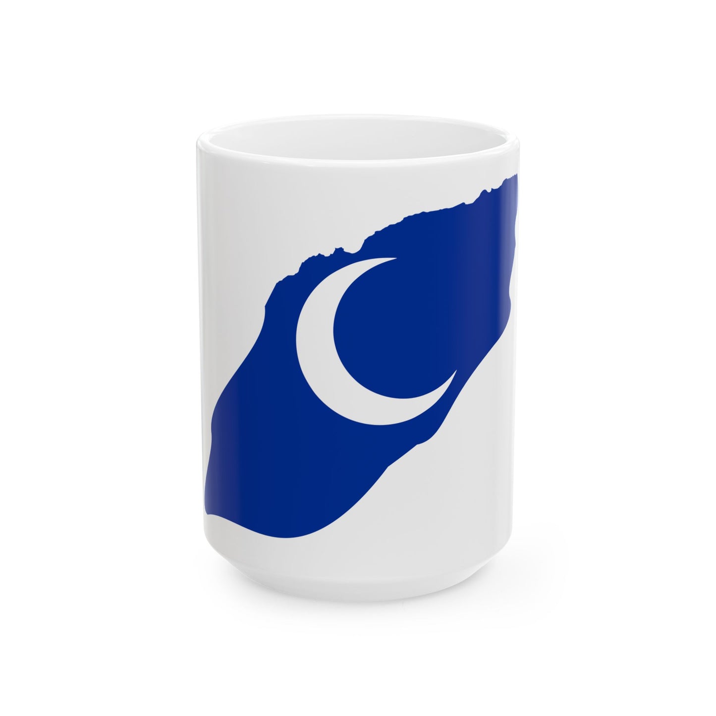Flag map of Kingdom of Tlemcen 14th century (Algeria) White Coffee Mug