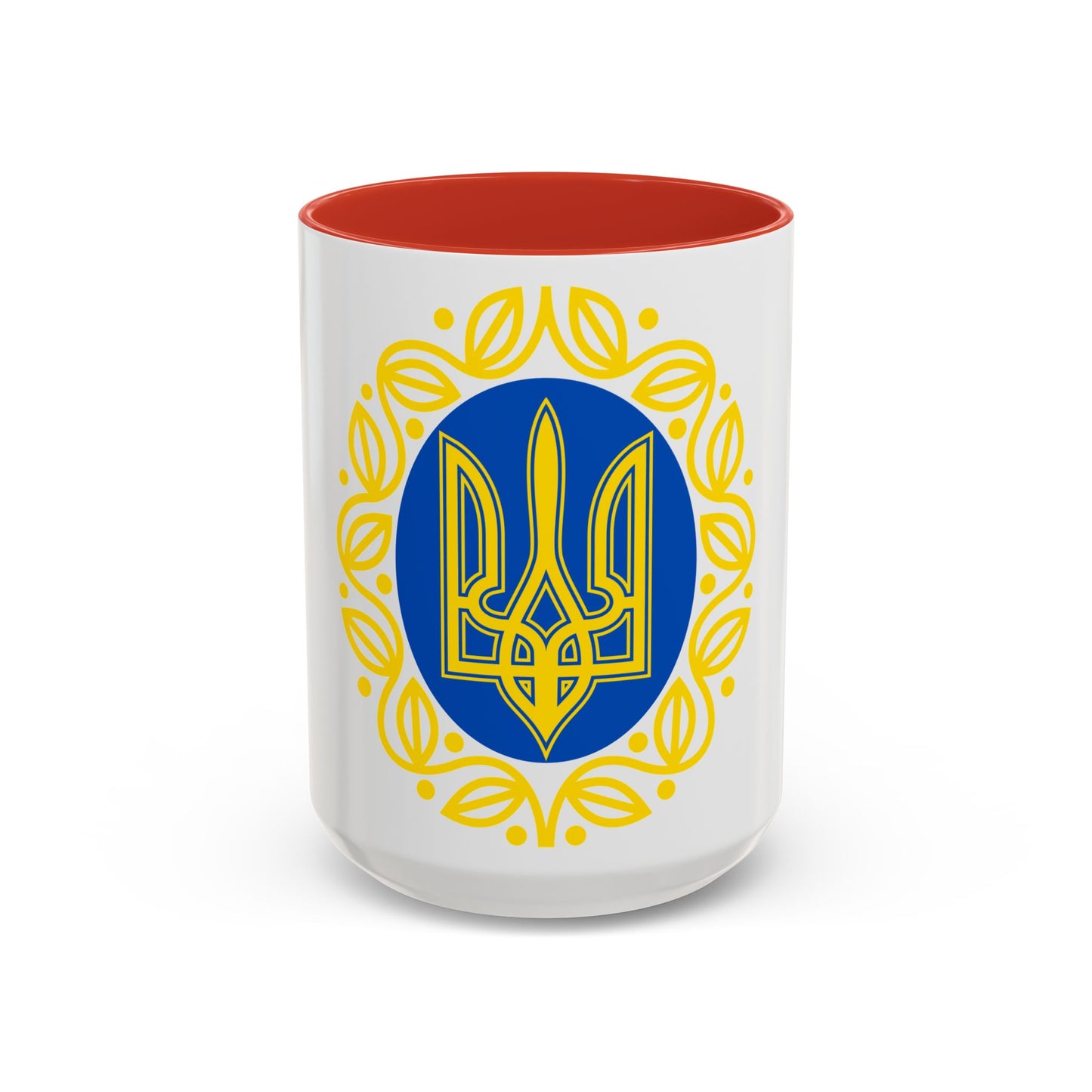 Coat of arms of Ukrainian People's Republic - Accent Coffee Mug