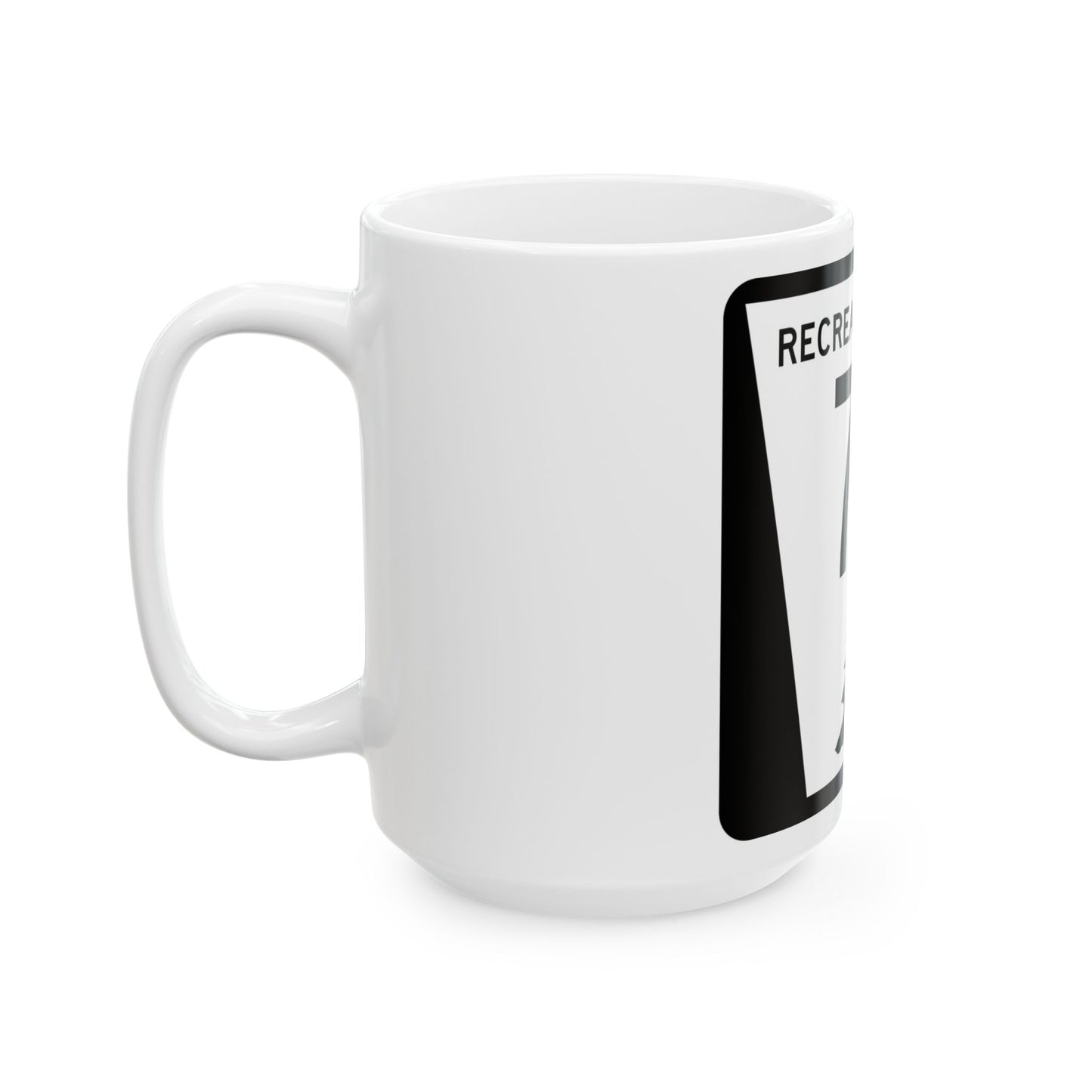 N REC 7B (Nebraska) (Road Sign) White Coffee Mug