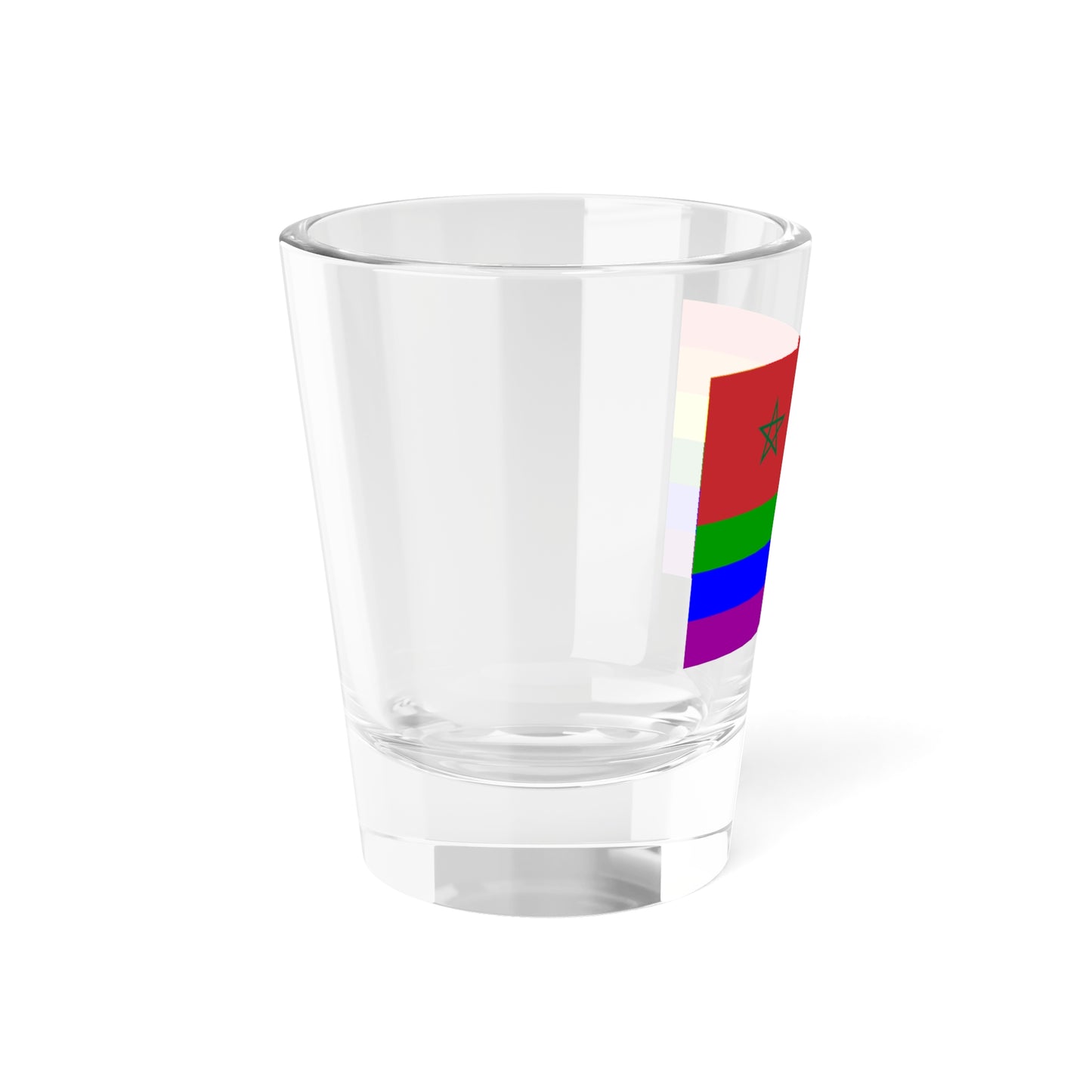 Morocco Rainbow Flag (Morocco) Shot Glass 1.5oz