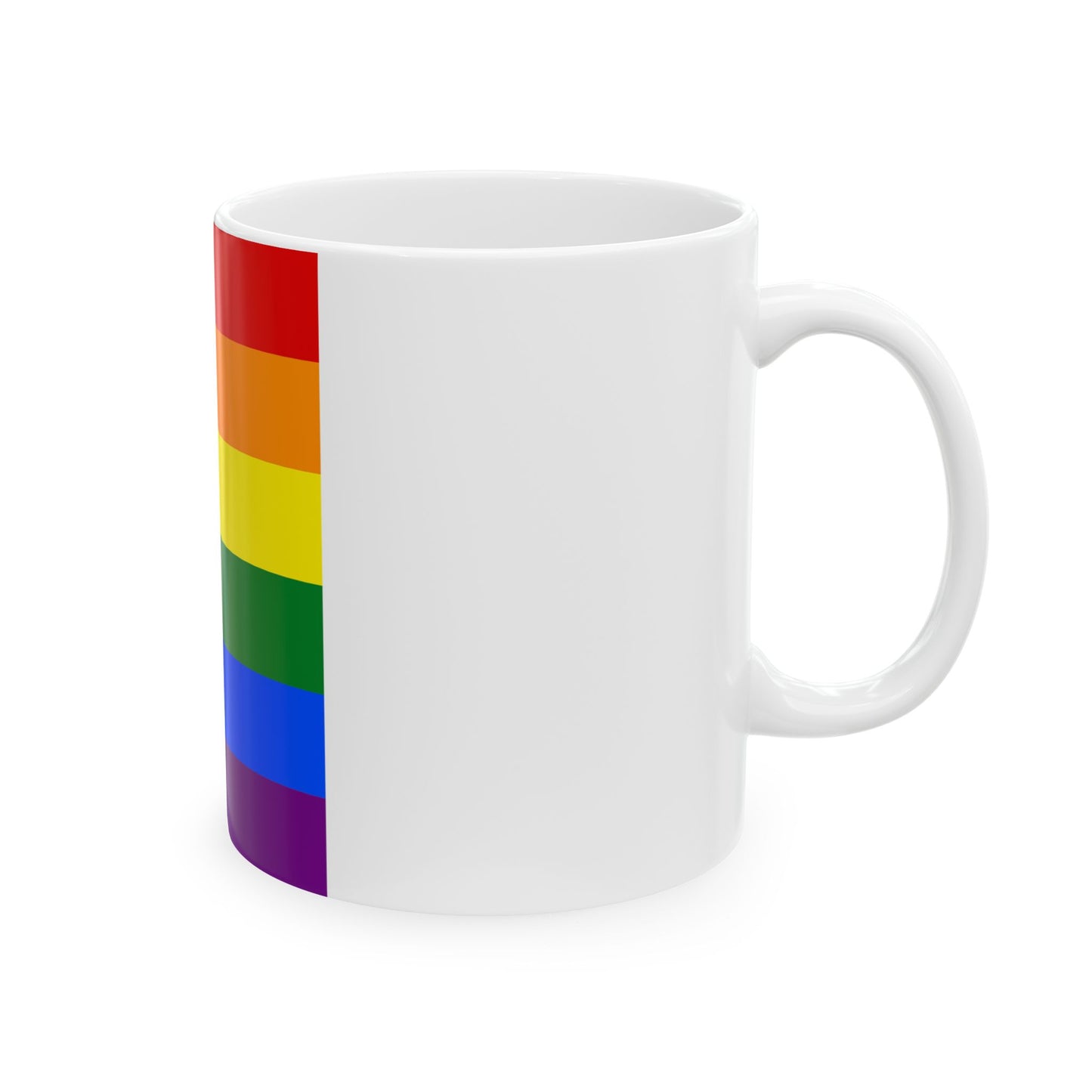 LGBT flag map of Arizona (United States) White Coffee Mug