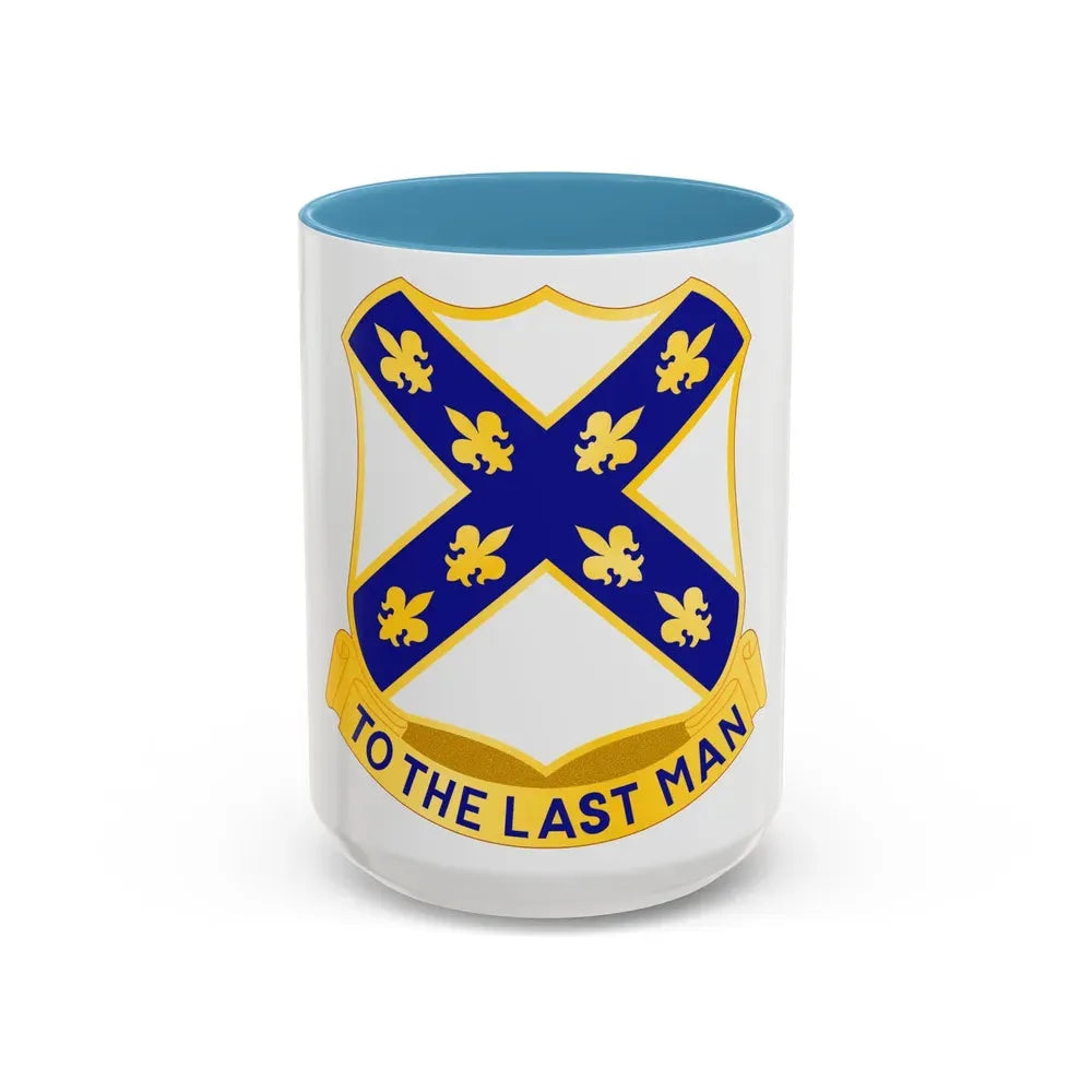 133rd Engineer Battalion (U.S. Army) Accent Coffee Mug 15oz Light Blue - Go Mug Yourself