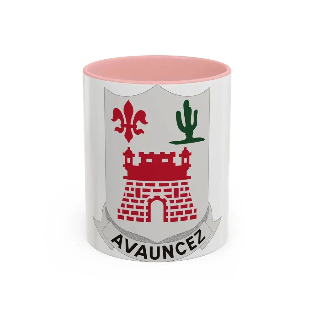 133rd Infantry Regiment (U.S. Army) Accent Coffee Mug 11oz Pink - Go Mug Yourself