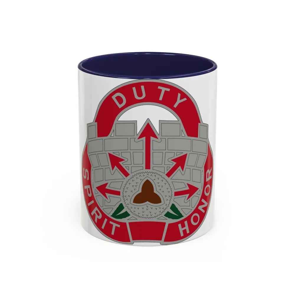 134 Engineer Group (U.S. Army) Accent Coffee Mug-11oz-Navy-Go Mug Yourself
