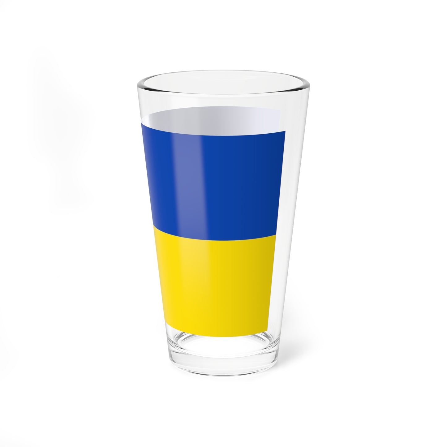 Flag blue yellow 5x3 (Germany) Pint Glass 16oz