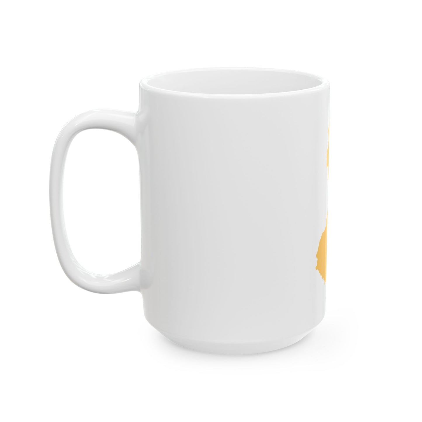 Flag-map of New Jersey (United States) White Coffee Mug