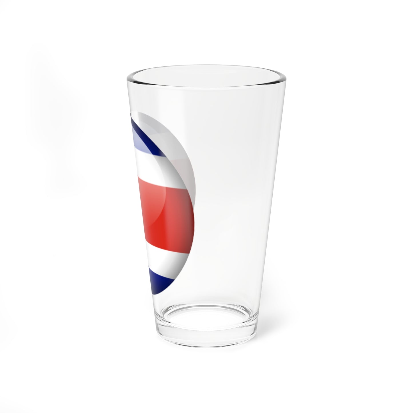 Flag orb Costa Rica (Costa Rica) Pint Glass 16oz