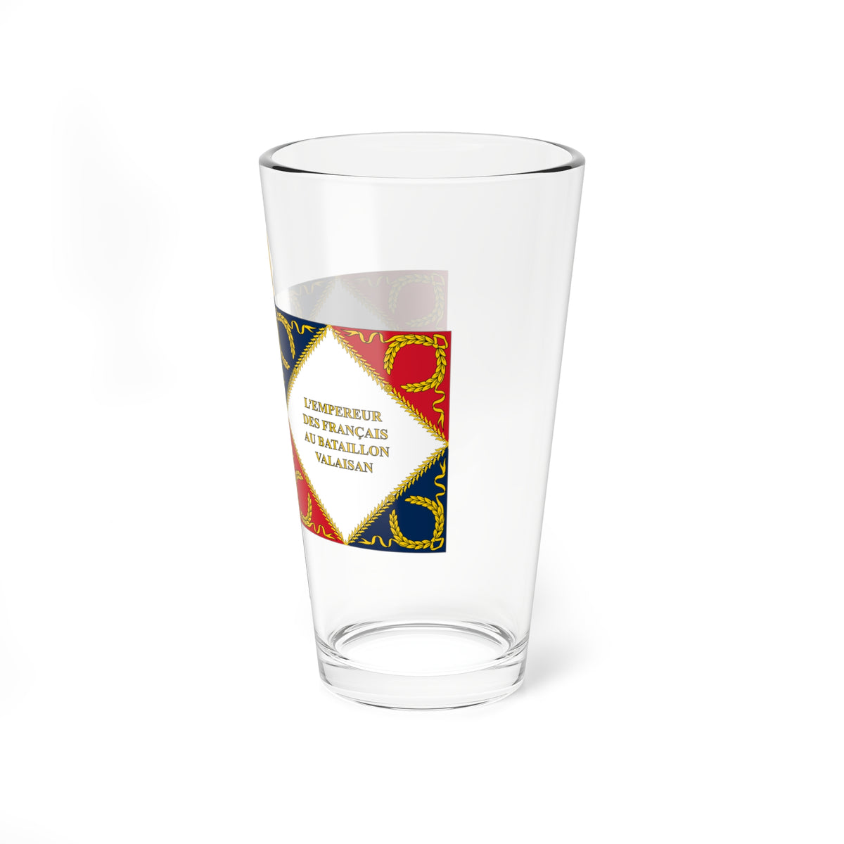 Drapeau du bataillon valaisan (Switzerland) Pint Glass 16oz